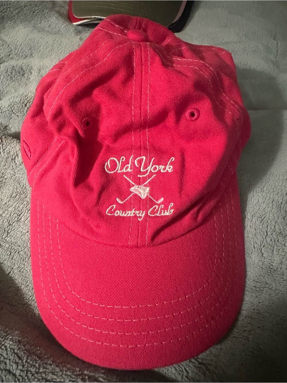 Old York Country Club Embroidered Pink Women's Baseball Cap